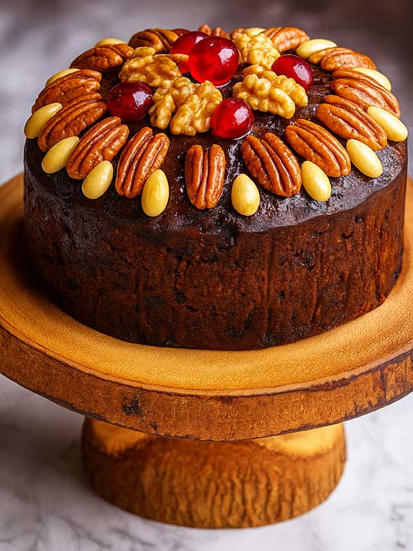 Deluxe Mix Dry Fruit Cake with Glazed Nuts & Cherries