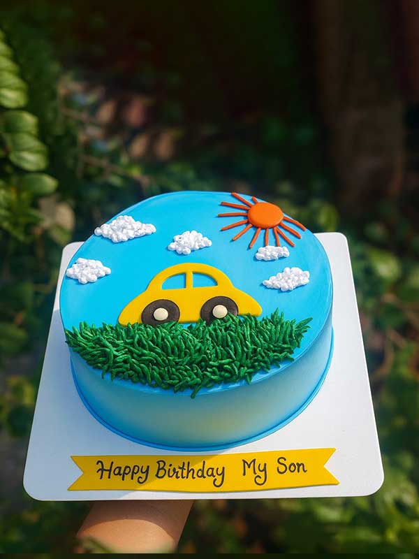 Car Theme Cake