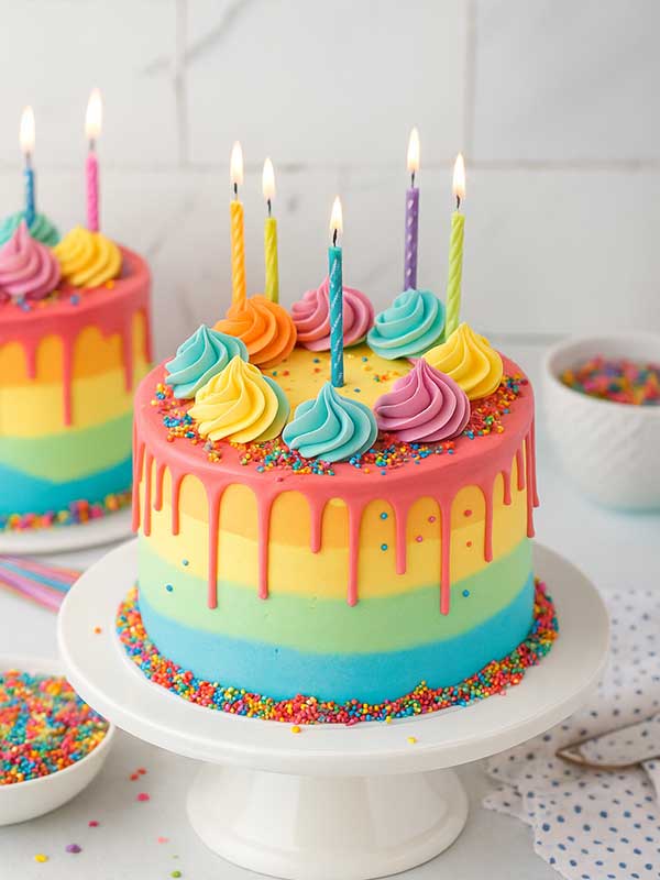 Vibrant Chocolate Fantasy Cake