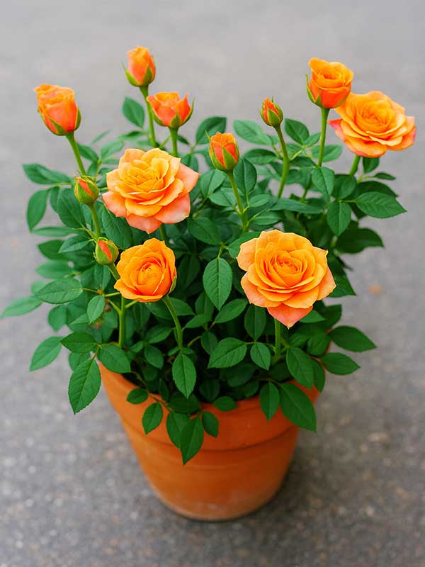 Orange Rose Plant