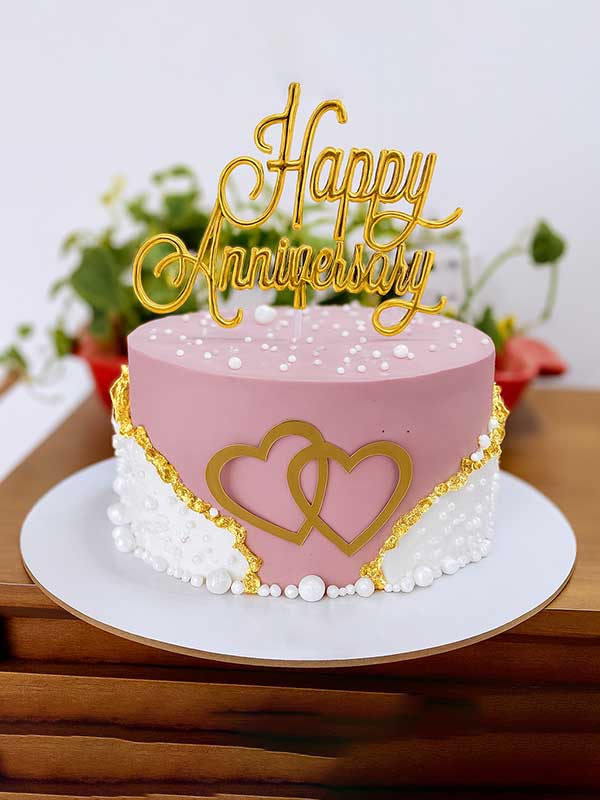 Elegant Chocolate Anniversary Cake