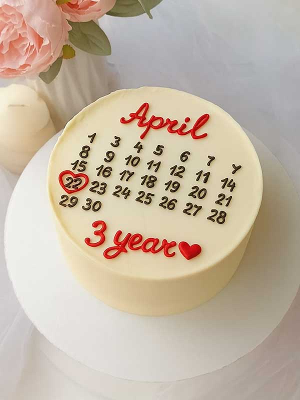 Chocolate Charm Anniversary Cake