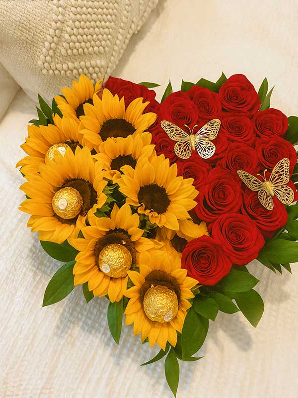 Butterfly Red & Yellow Love Box