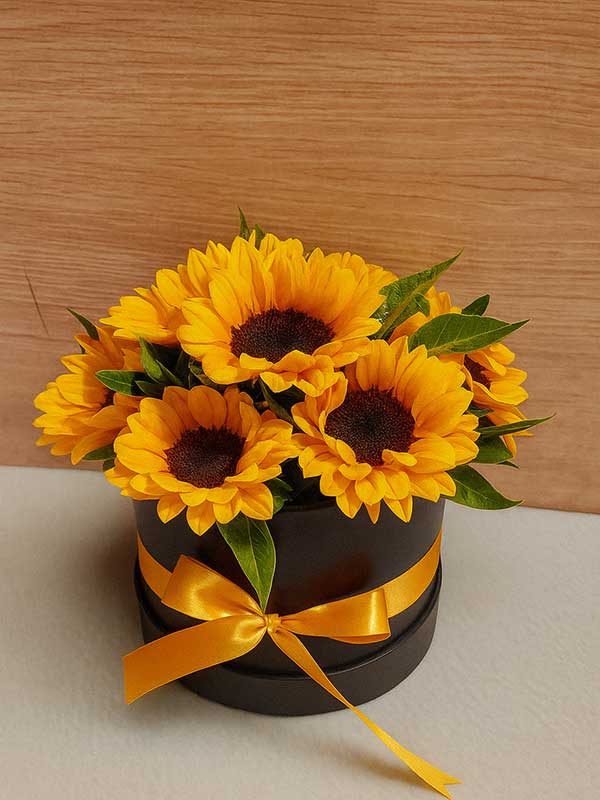 Sunflower Black Box Charm