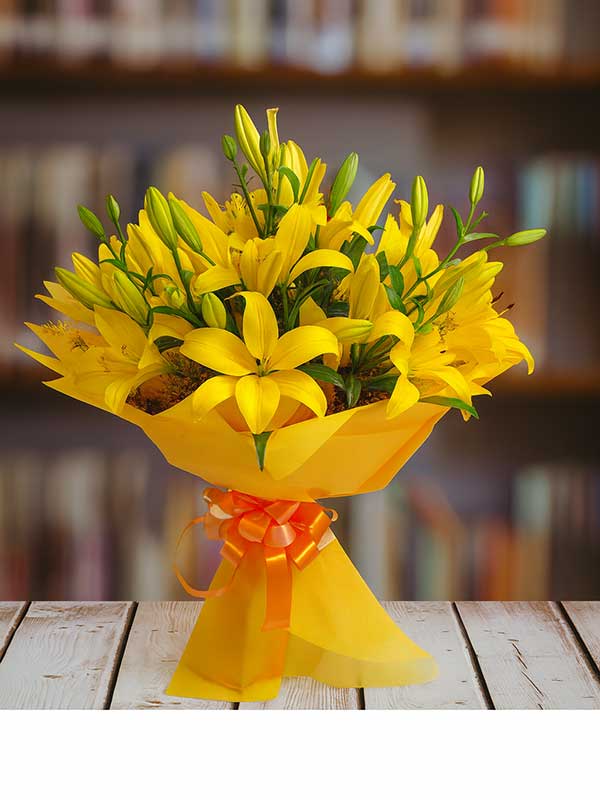 Yellow Original Lily Bouquet