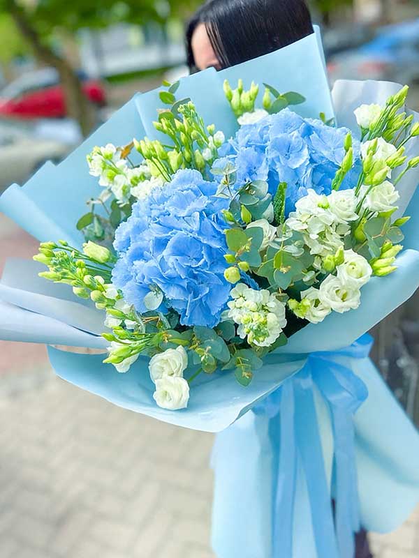 Blue Hydrangea Bouquet