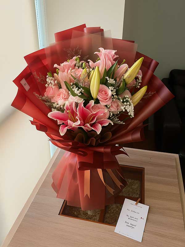 Crimson Blush Bouquet