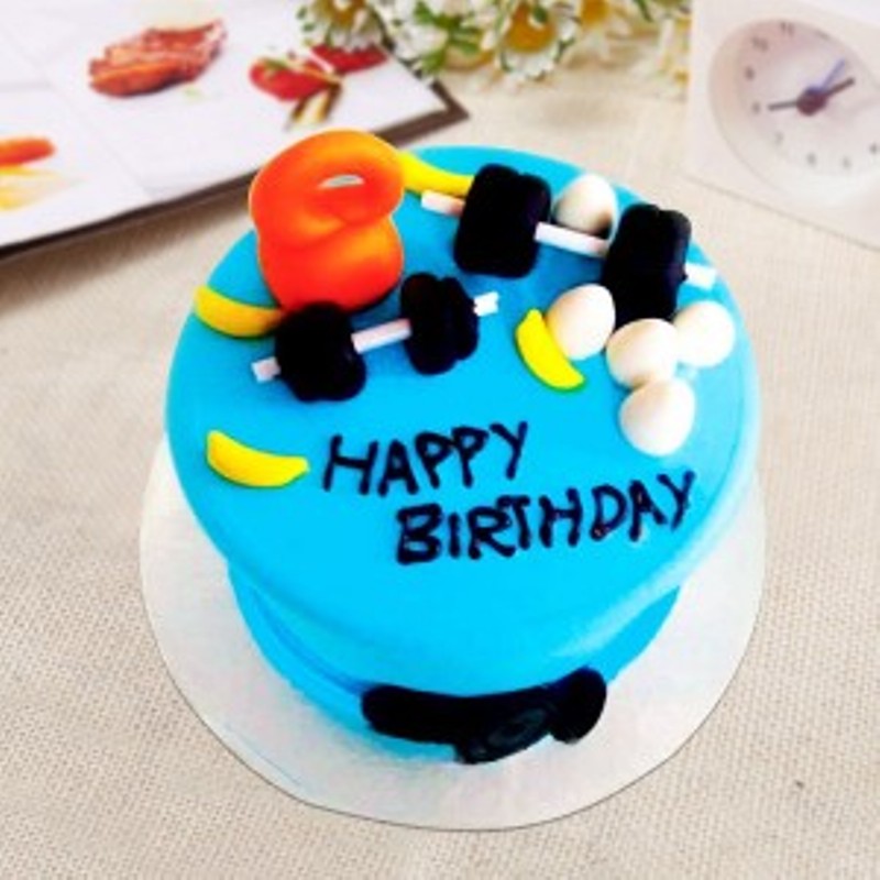 Bodybuilding Fondant Cake
