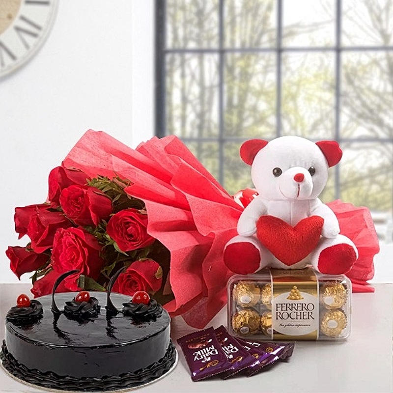 Cake - Rose - Teddy - Rocher - Dairy Milk