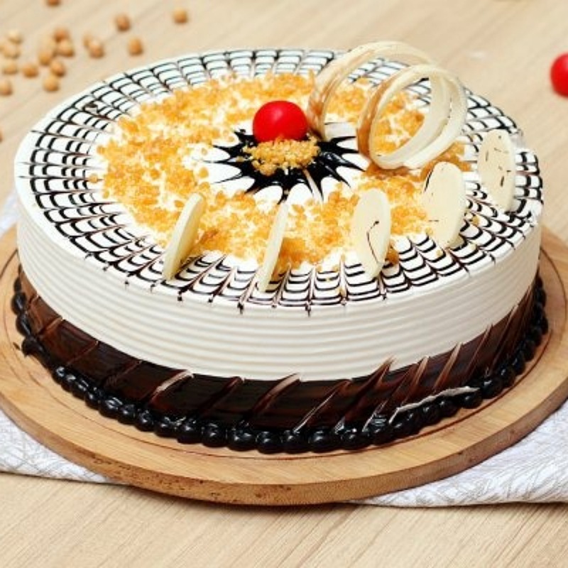 Treat with Butterscotch Cake