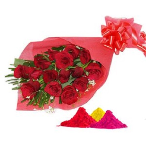 Rose with Gulal