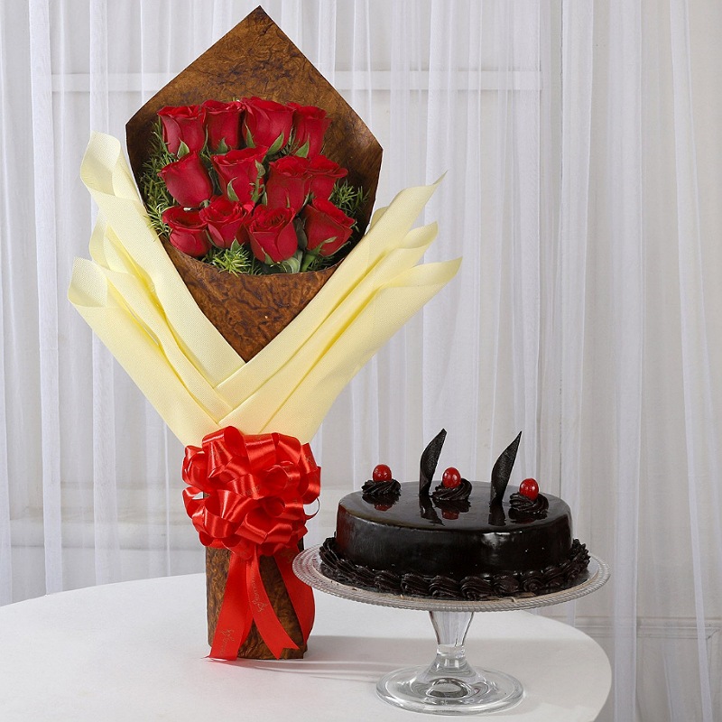 Rose  Cake Combo
