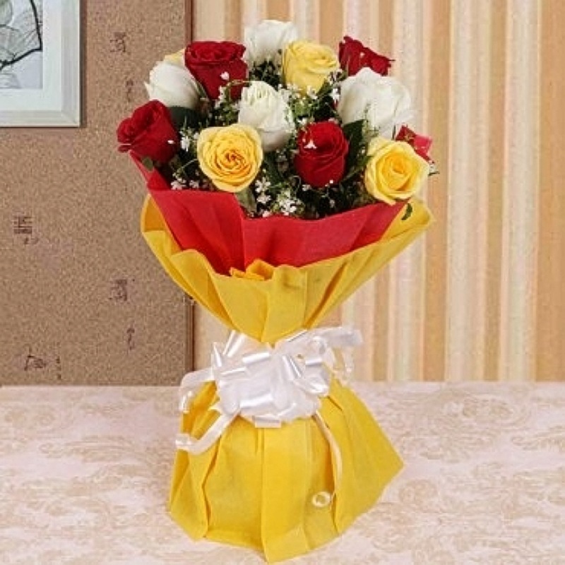 Multi-Colour Roses Bouquet