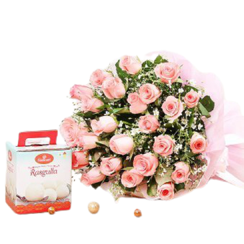 Pink Rose - Rasgulla Tin Box
